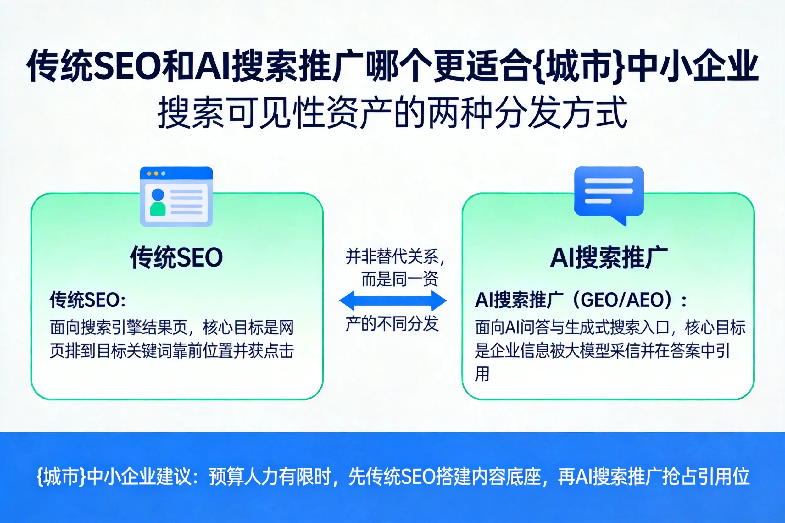 传统SEO和AI搜索推广哪个更适合崇左中小企业