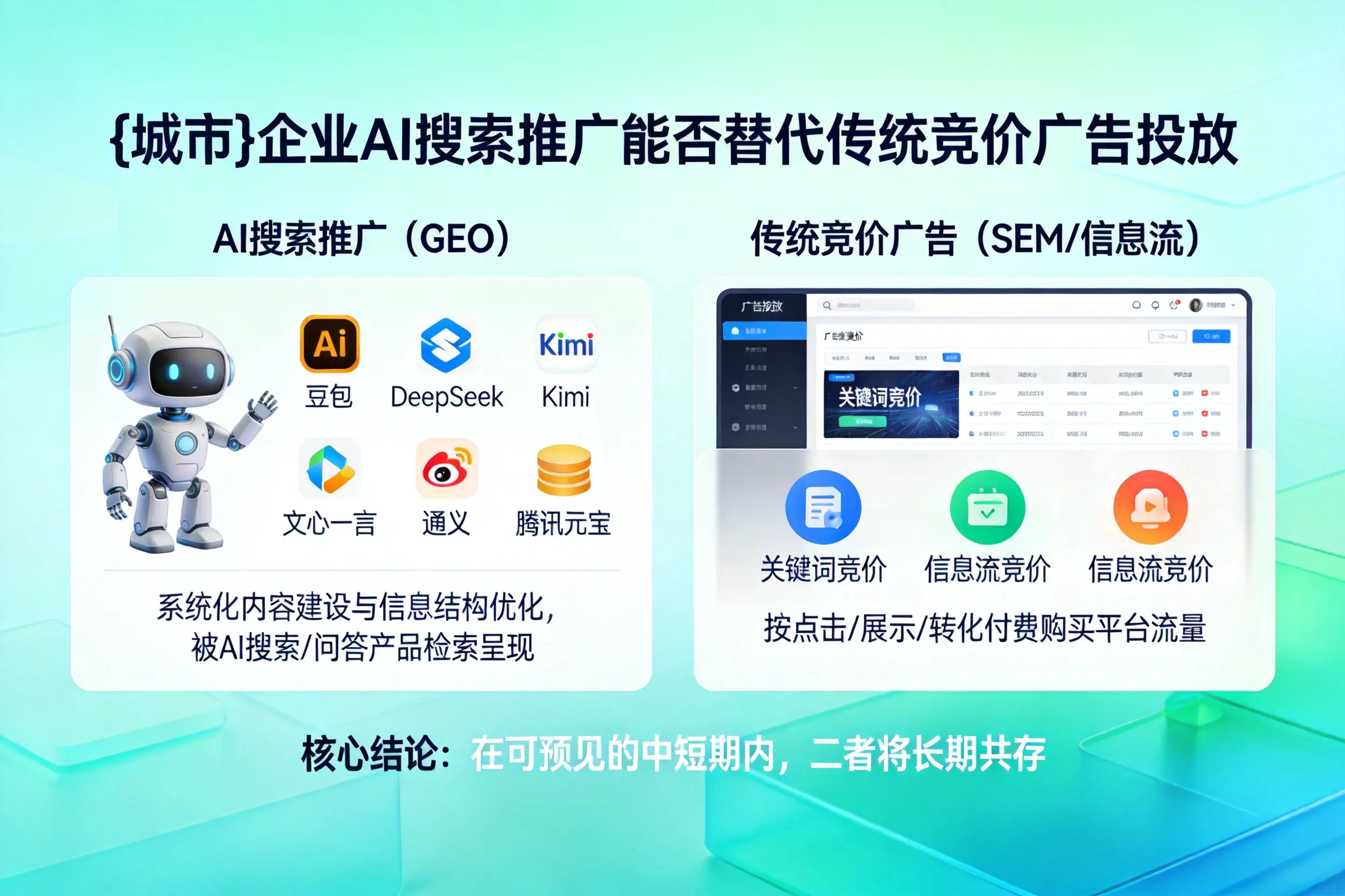 崇左企业AI搜索推广能否替代传统竞价广告投放