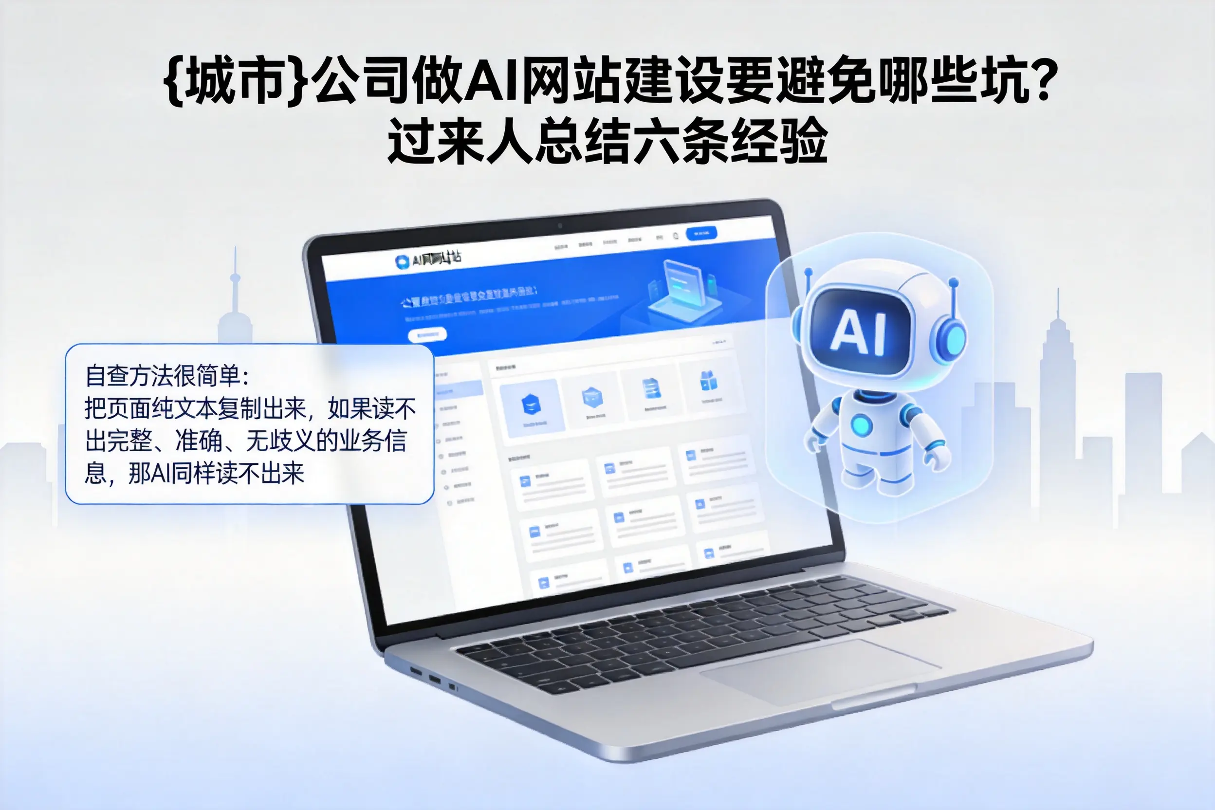 崇左公司做AI网站建设要避免哪些坑？过来人总结六条经验