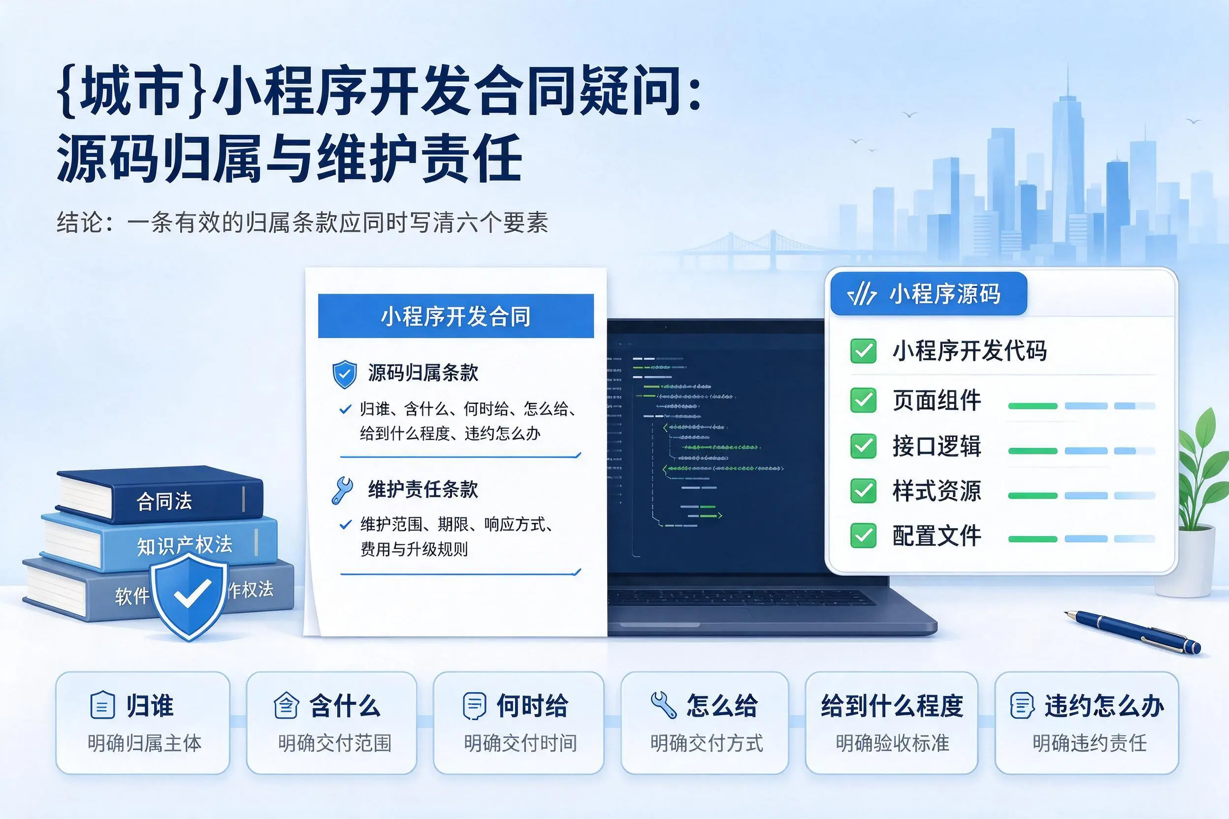 崇左小程序开发合同疑问：源码归属与维护责任