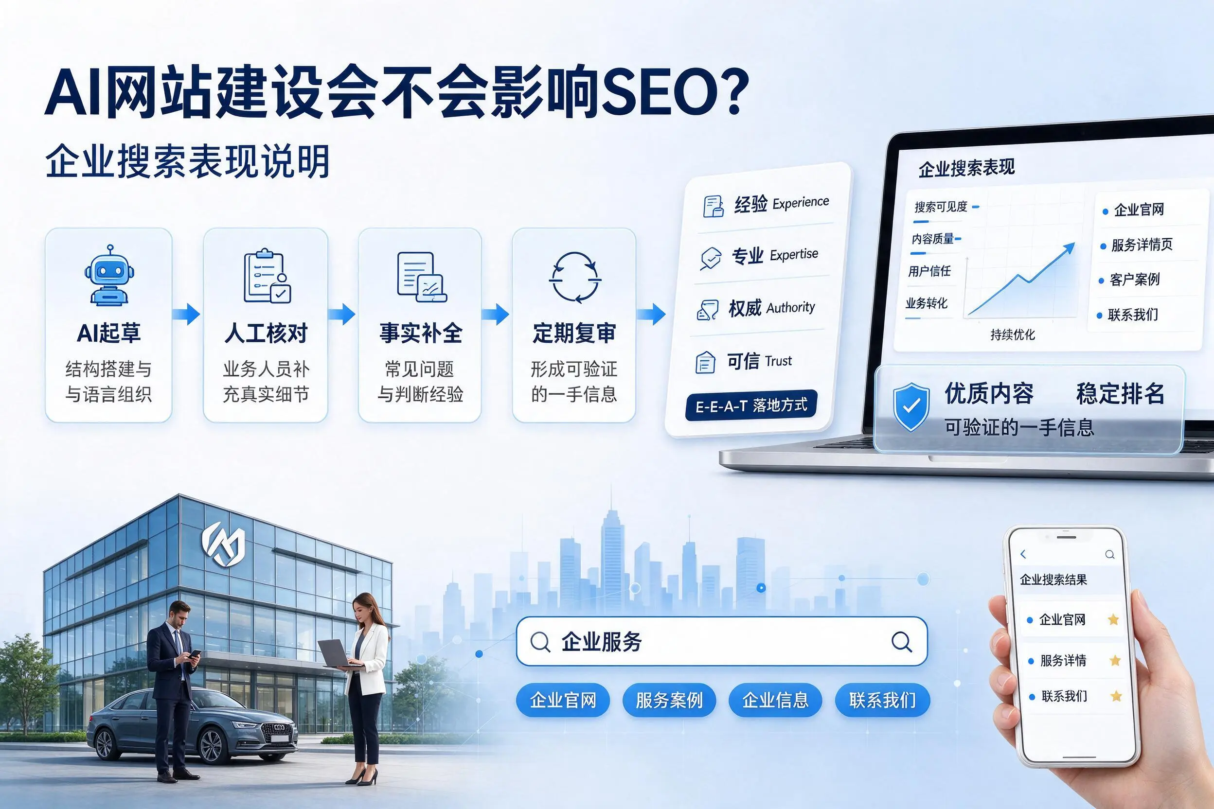 AI网站建设会不会影响SEO？崇左企业搜索表现说明