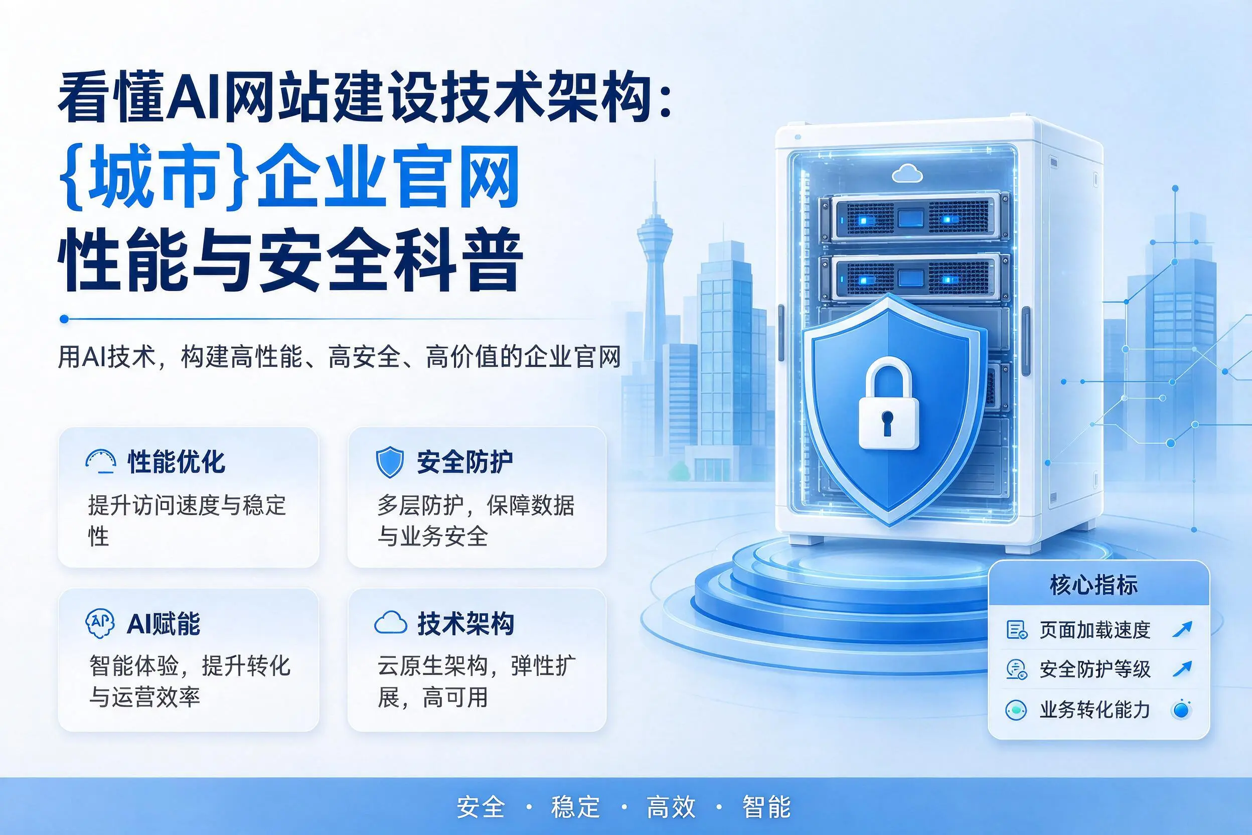 看懂AI网站建设技术架构：崇左企业官网性能与安全科普