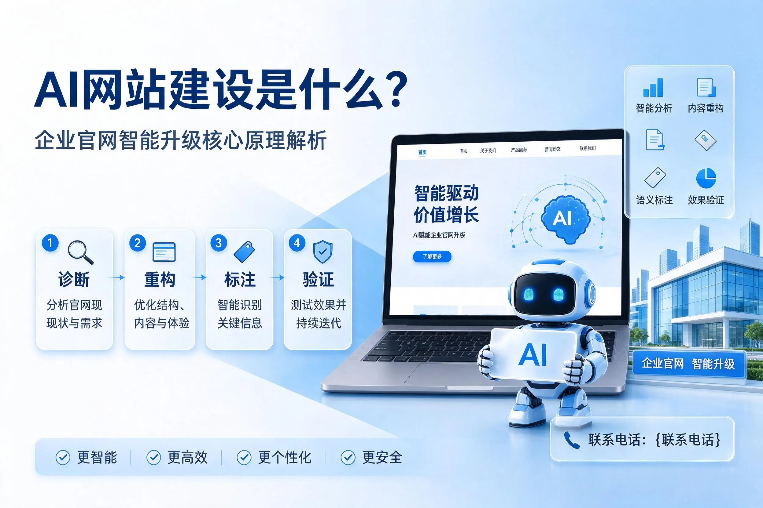 AI网站建设是什么?崇左企业官网智能升级核心原理解析