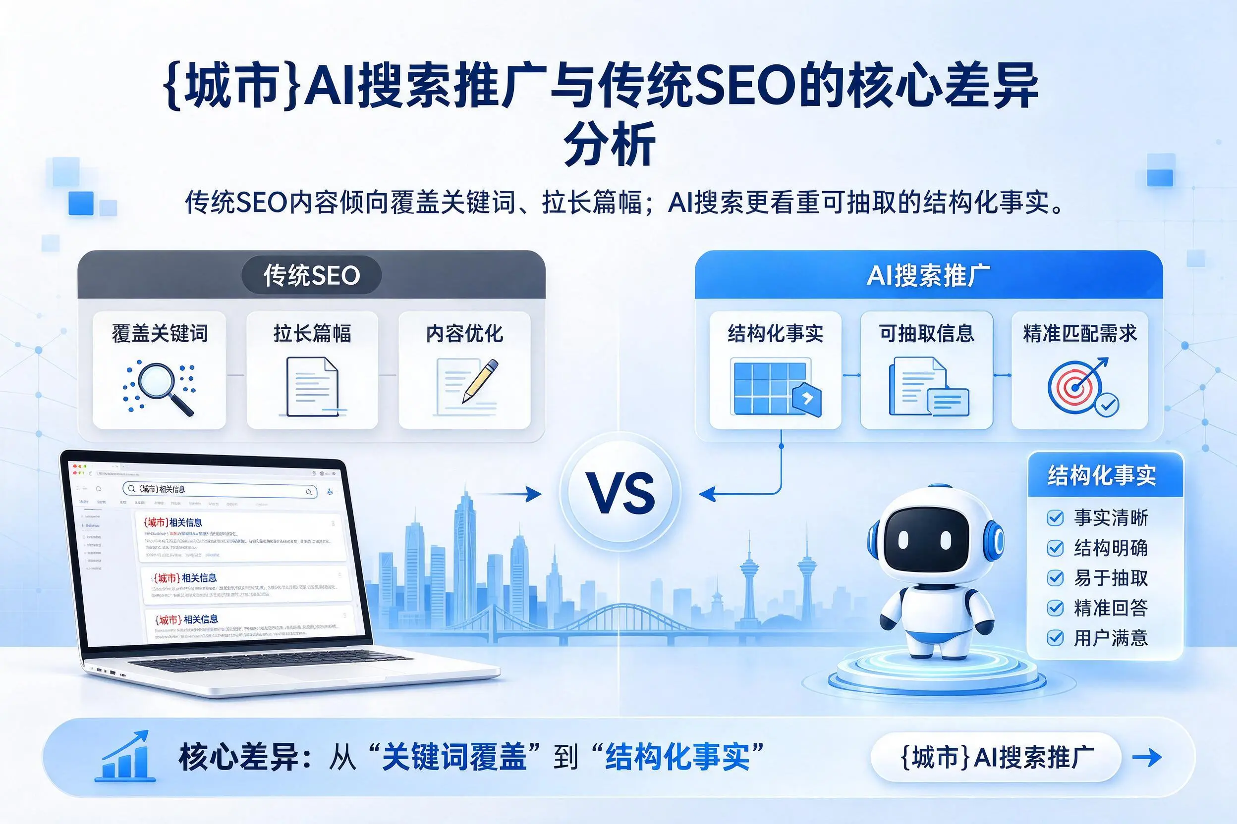 崇左AI搜索推广与传统SEO的核心差异分析